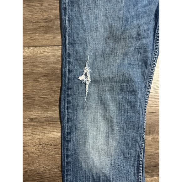 BKE Tyler Straight Jeans Distressed Ripped Size‎ 33R - Picture 3 of 9
